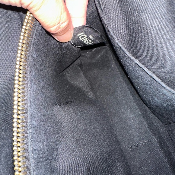 FENDI❤️🌟BLACK & WHITE FENDI LOGO BY THE WAY CROSSBODY BAG With LONG STRAP⭐️ - Picture 13 of 13